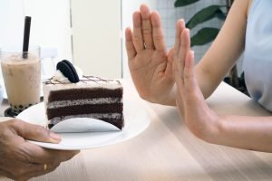 cut down on carbs by refusing to eat cake