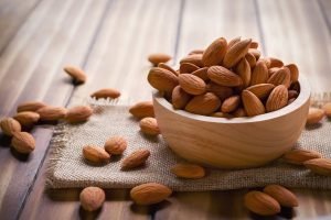 Almonds are a good source of iron