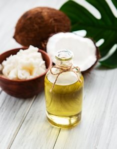 Coconut oil is a rich source of medium-chain fatty acids (MCFAs) that are absorbed and metabolized quickly in the body to provide nutrition and energy
