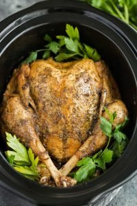 You can actually cook an entire turkey in your Crock-Pot for Thanksgiving