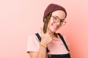 Lady with positive attitude