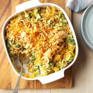 Cheesy Cheddar Broccoli Casserole as thanksgiving dish