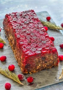 Mushroom Lentil Loaf With Cranberries