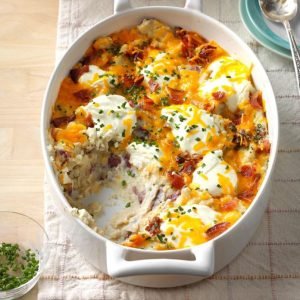 Loaded Red Potato Casserole as thanksgiving dish