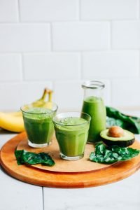 Avocado Banana Green Protein Smoothie