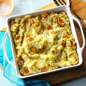 Potato Stuffing Casserole as thanksgiving dish