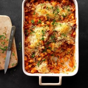 Potato and Chorizo Casserole as thanksgiving dish