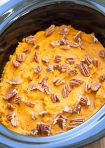Thanksgiving Healthy Slow Cooker Sweet Potato Casserole