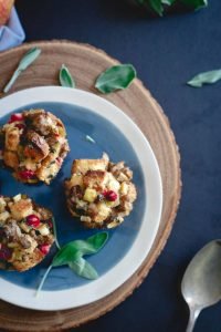 Sausage Cranberry Apple Stuffing Muffins