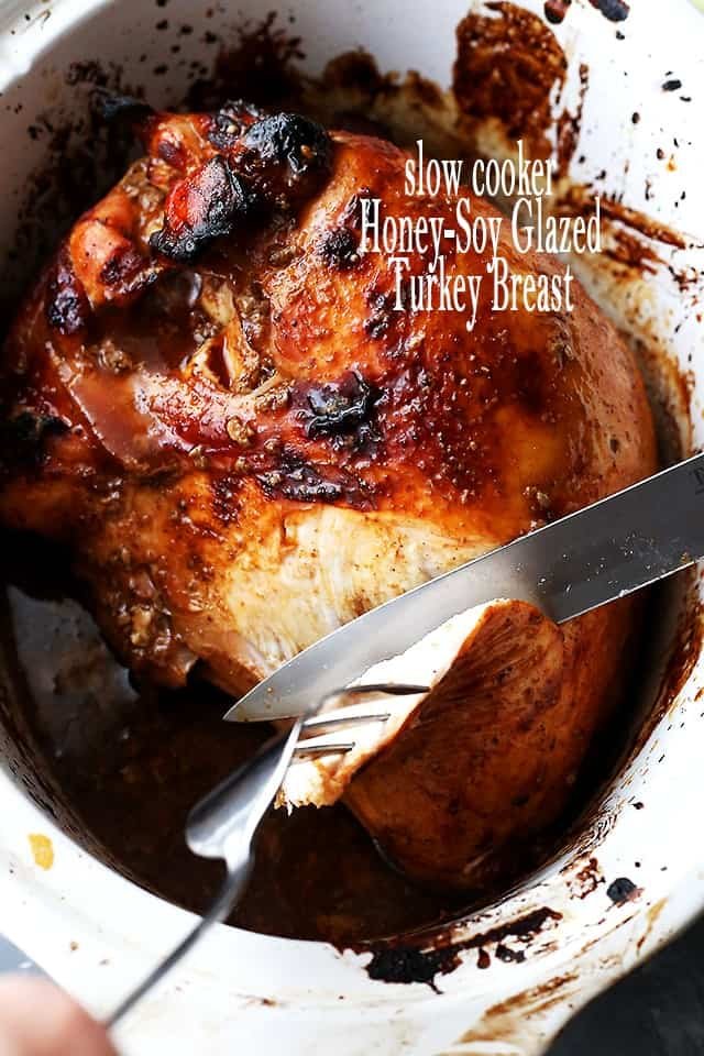 Slow Cooker Honey-Soy Glazed Turkey Breast
