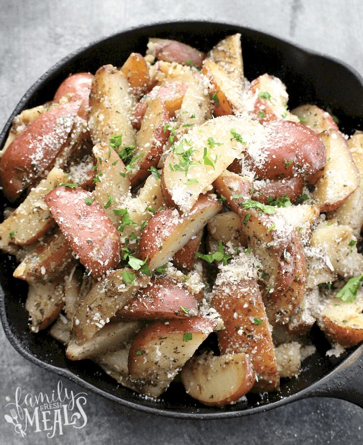 Healthy Thanksgiving Crockpot Parmesan Potato Wedges