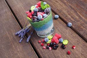 Rainbow Low Carb Chia Pudding